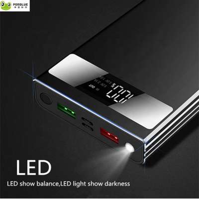 Unique LED LCD 9volt fast charging 3.0 laptop Aluminum alloy powerbank 20000mah